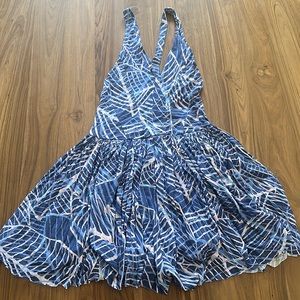 Kimchi Blue Printed Fit + Flare Romper